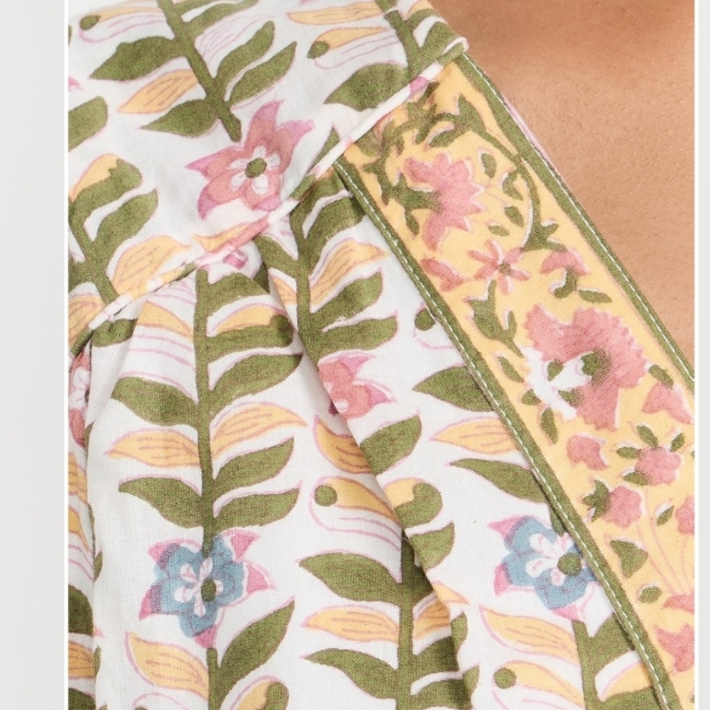 Marea Solana Floral Marigold Dress Size Large - Picture 4 of 14